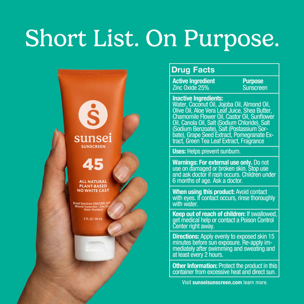 Sunsei Plant-Based Sunscreen SPF 45
